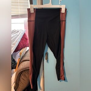 Athleta Black and Brown Leggings
